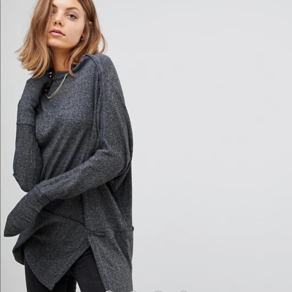 Free People Londontown Thermal Off Shoulder Top